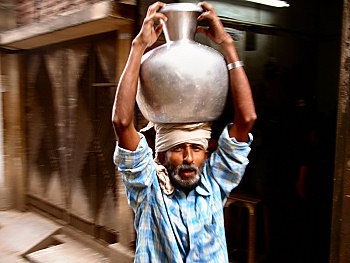 Water Man in Chawk Bazaar