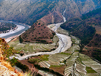 Terraces and River